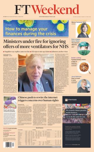 Titelseite der Financial Times