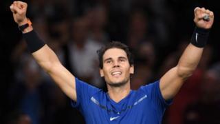 Rafael Nadal yaratsindiye ibikombe vya French Open na US Open mu mwaka wa 2017