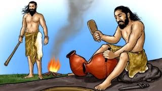 प्राचीन मानवाचं कल्पनाचित्र