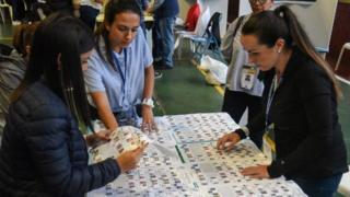 Votantes en Guatemala.
