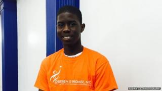 Matthew Morris, 17, an immigrant from Jamaica, is working with Children's of Promise to deal with his mental state to deal with the incarceration of his father.