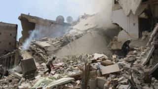Uharibifu wa mabomu Aleppo