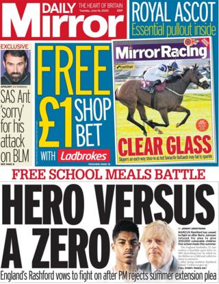 Mirror 16 June