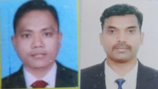 Police in Pakistan released images of the two detained men