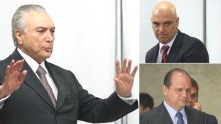 Michel Temer, Alexandre de Moraes e Ricardo Barros