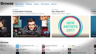 Снимок экрана приложения Apple Music