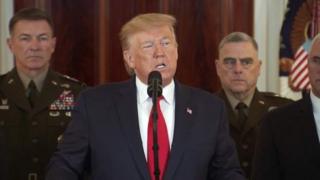 Ông Trump trước đó đã đe dọa có hành động quân sự với Iran nếu bị tấn công
