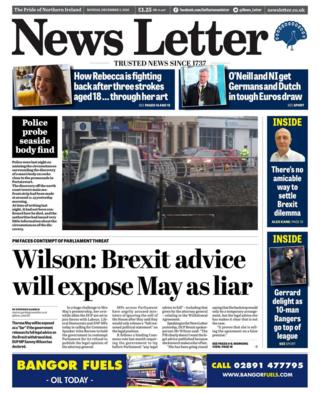 News Letter Monday 3 December 2018