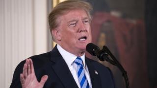 トランプ大統領(20日、ホワイトハウス)