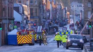 Emergency services were sent to the scene on County Place in the early hours