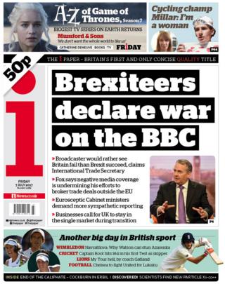 The i front page