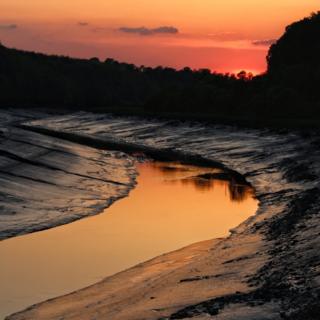 Sunset over the River Avon
