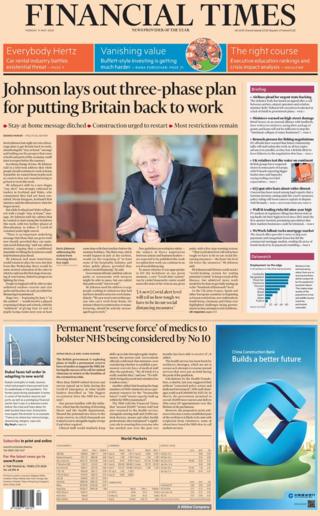 Die Titelseite der Financial Times vom 11. Mai