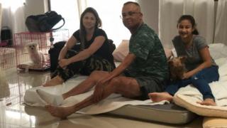 Maria Oliveira e sua família
