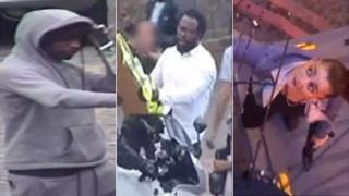 CCTV images of three suspects