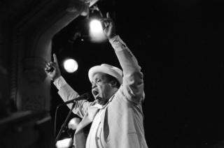 The great singer-songwriter Willie Dixon in performance at Stages