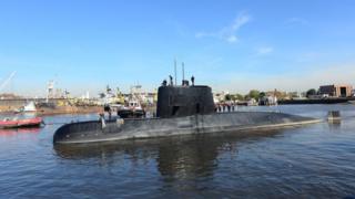 El submarino Ara San Juan.