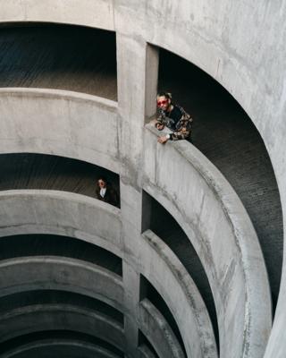 Models in Canary Wharf, London