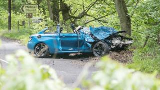 Crashed car