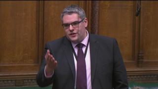 Gavin Robinson speaking in the house of commons