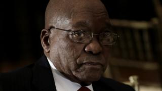 Portrait of Jacob Zuma, President of South Africa.