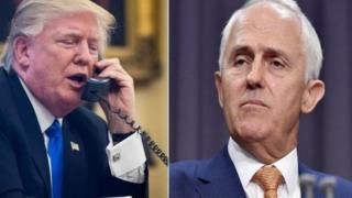 Donald Trump ve Malcolm Turnbull