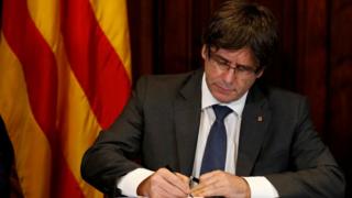 Carles Puigdemont, former leader of Catalonia