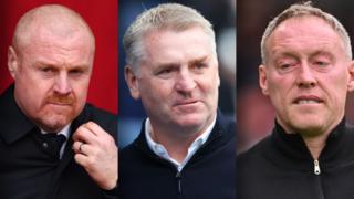 Sean Dyche, Dean Smith and Steve Cooper