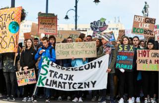 Protesters in Lodz