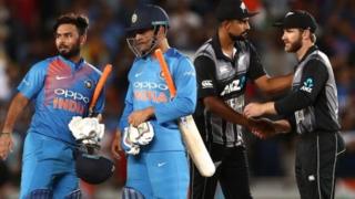 ভারত ও নিউজিল্যান্ডের মধ্যে আগের একটি ম্যাচের দৃশ্য