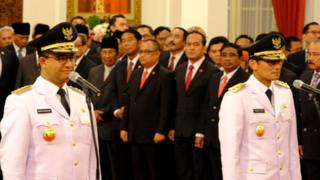 Pelantikan Anies-Sandi