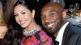 Kobe Bryant e sua esposa