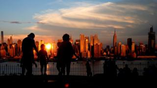 view of Manhattan from New Jersey