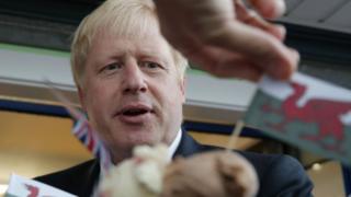 Boris Johnson in Barry Island