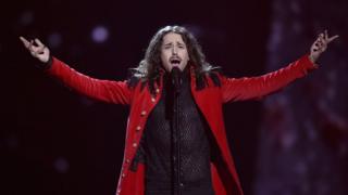 Poland's Michal Szpak performs the song Colour Of Your Life