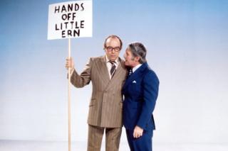 Eric Morecambe and Ernie Wise in 1975