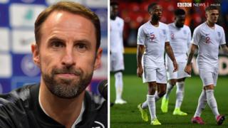 'Yan wasan tawagar Ingila tare da kocinta Gareth Southgate