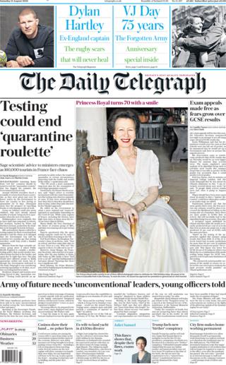 The Daily Telegraph 15 August 2021