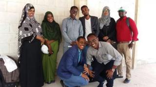 The group of activists who walked across Somalia