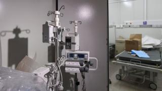 A view of inside the hospital