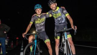 Tom Ramsay completed the challenge with friend Rich Bladwin