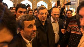 احمدینژاد و مشایی در شاه عبدالعظیم