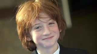 Raphael Coleman as a child during Nanny McPhee London Premiere