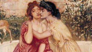 Simeon Solomon's Sappho Erinna in a Garden in Mytilene