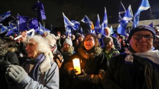 candlelit vigil in Edinburgh