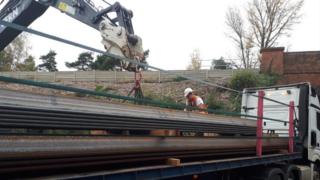Hook area landslip works