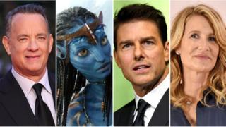 Tom Hanks, Zoe Saldana, Tom Cruise y Laura Dern