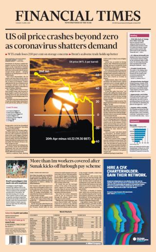 FT front page