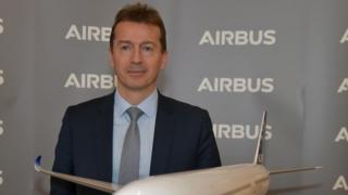 Airbus Chief Executive Officer Guillaume Faury at Airbus' headquarters.