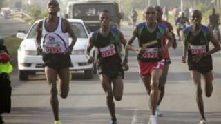 Wanariadha wa Tanzania wakiwa katika mashindano ya siku za nyuma